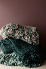 Marble Jade Green Throw