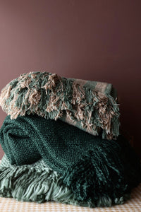Marble Jade Green Throw
