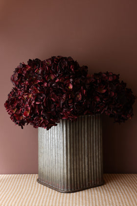 Faux Hydrangea Burgundy