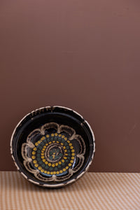 Slip-Decorated Earthenware Hungarian Bowl (Large)