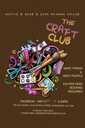 The Craft Club - Thurs, 21st May, 7-8:30pm