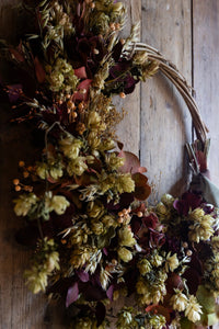 Autumn Dried Wreath Workshop. Saturday, 26/09 at 11.00am