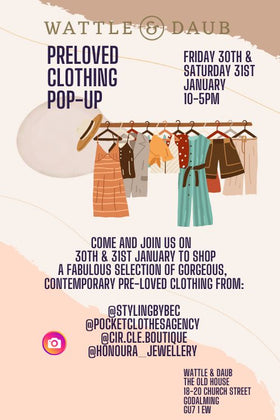 Pre-Loved Clothing Pop-Up . 19th & 20th September