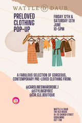 Pre-Loved Clothing Pop-Up . 12th & 13th June