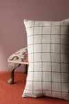 Windowpane Check Cushion