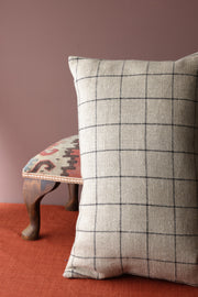 Windowpane Check Cushion